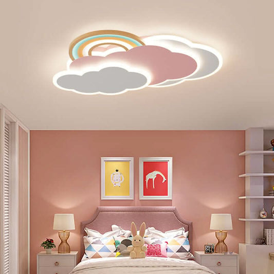 Plafonnier Enfant Nuage Arc-en-Cie