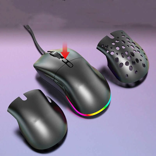 Souris de jeu sans fil creuse M88
