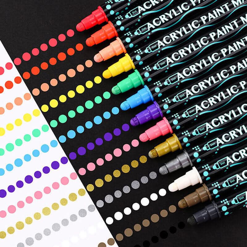Set of 26 acrylic paint markers
