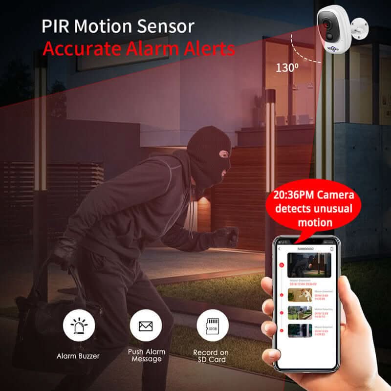 Caméra de Surveillance HD à Batterie