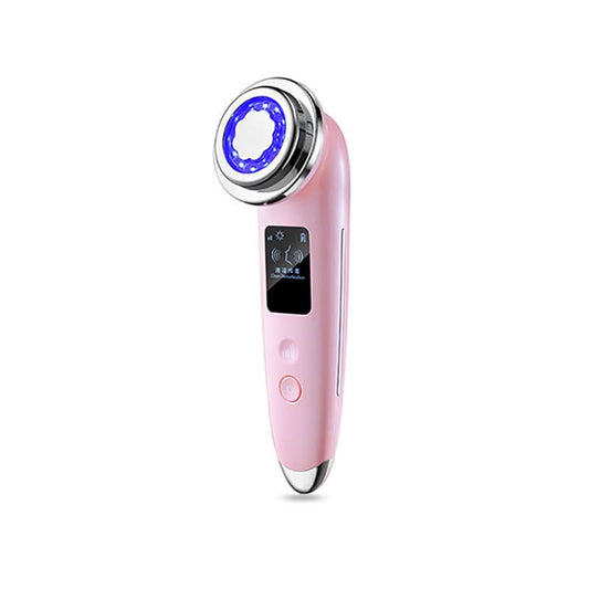 Appareil de beauté multifonction – lumière colorée, écran large, soins chauffants et micro-courants