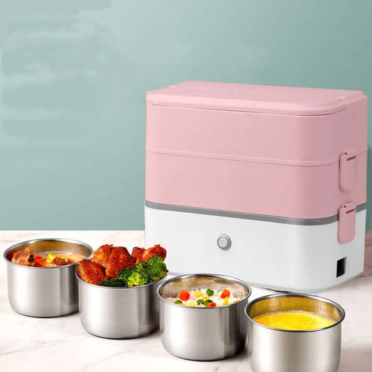 Lunch Box Chauffante Double Compartiment