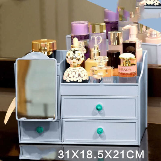 Boîte de Rangement de Bureau avec Miroir