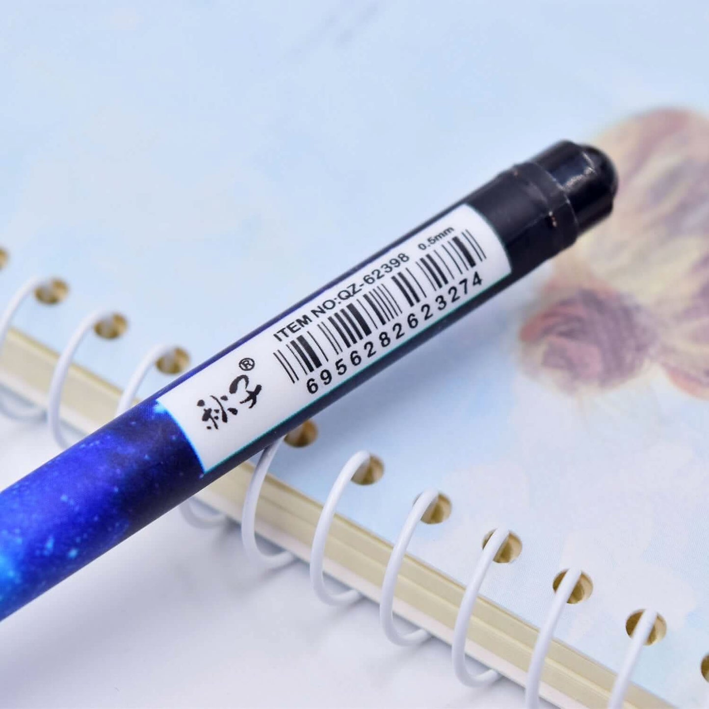 Stylo Gel Noir "Douze Constellations"