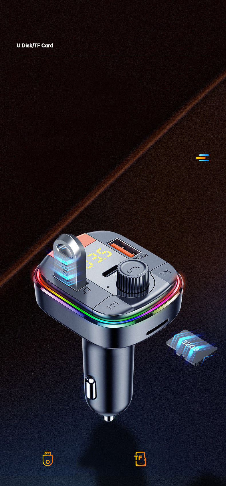 Lecteur MP3 Bluetooth Voiture