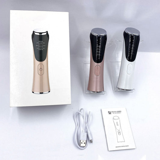 Appareil facial multifonction – chaud/froid, EMS micro-courants, ion négatif, écran large