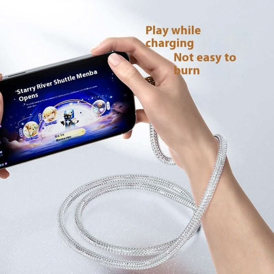 PD20W Diamond Braided Data Cable Type-c Charging Cable