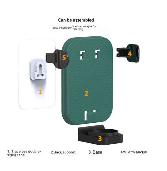 Porte-brosse à dents mural sans perçage