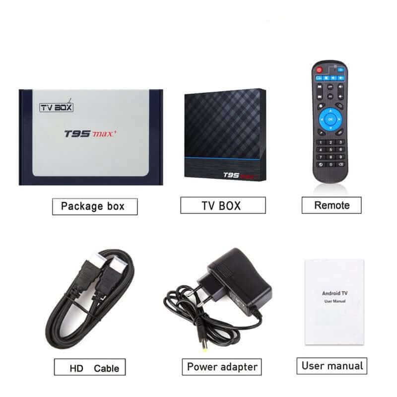 T95 Max Plus – Boîtier TV Intelligent Android 9.0