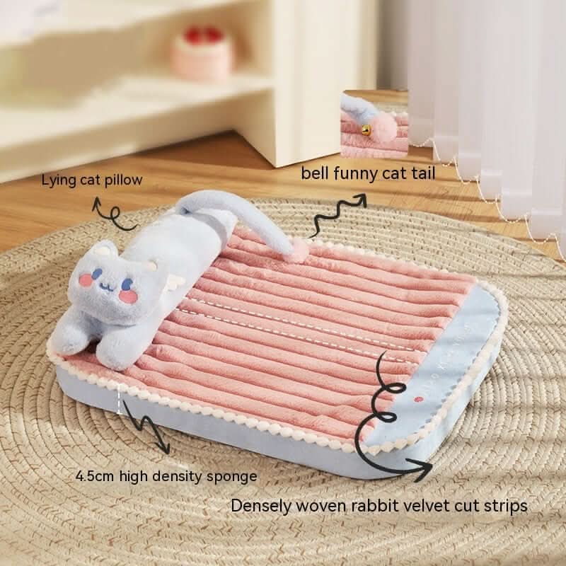 Tapis en Velours Personnalisé pour Chat