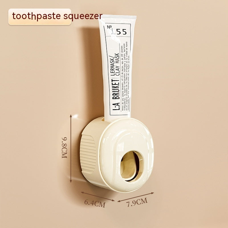 Bathroom Rack Punch-free Wall-mounted Toothbrush Cup Rack