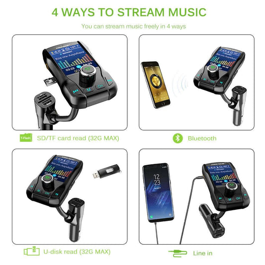 Transmetteur FM Bluetooth pour Voiture