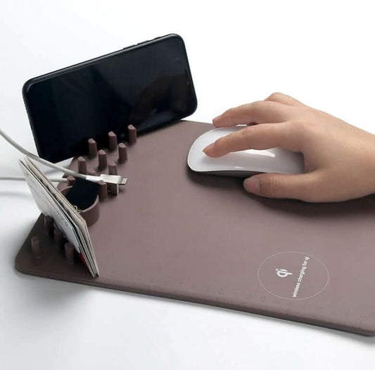 Tapis de Souris avec Chargeur Sans Fil pour Téléphone