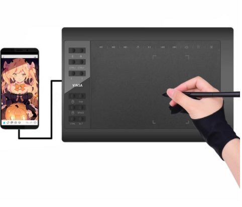 Tablette graphique USB – connectable téléphone, dessin à la main, peinture numérique