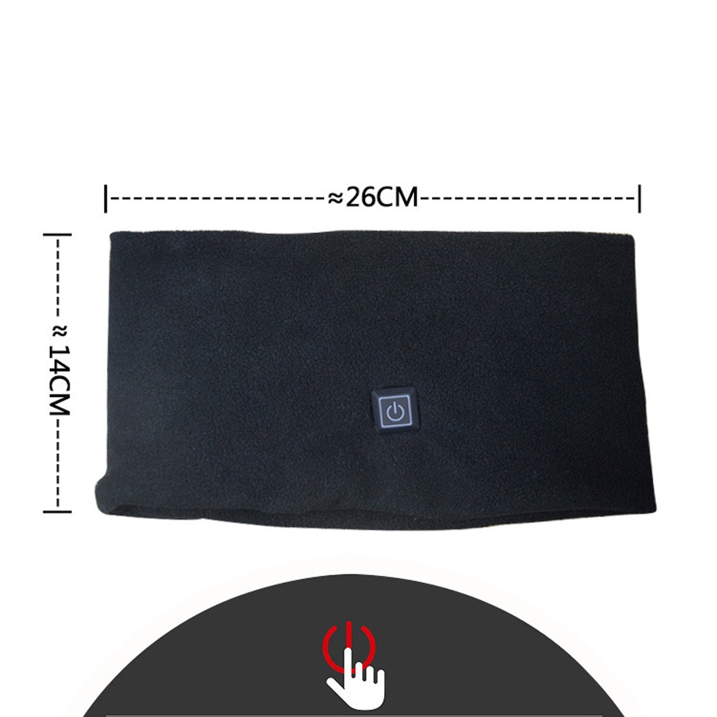 Tour de cou chauffant pour le sport – résistant au froid, USB rechargeable, polaire douce, 4 couleurs