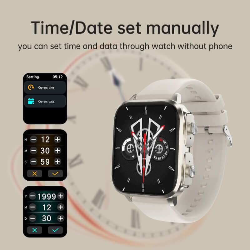 ⌚ Montre Connectée 2-en-1 avec Écouteurs Bluetooth