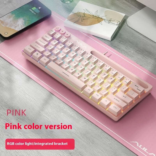 Clavier de jeu filaire RGB à membrane F3061 61 touches