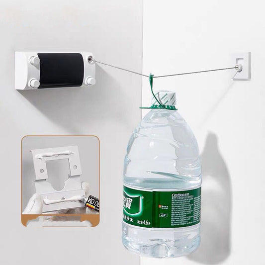 Bathroom balcony toilet invisible telescopic drying rack