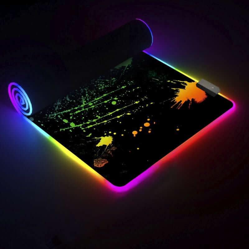 Tapis de souris lumineux RGB