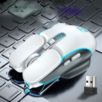 Souris sans fil rechargeable – design minimaliste, 6 boutons, 3500 DPI