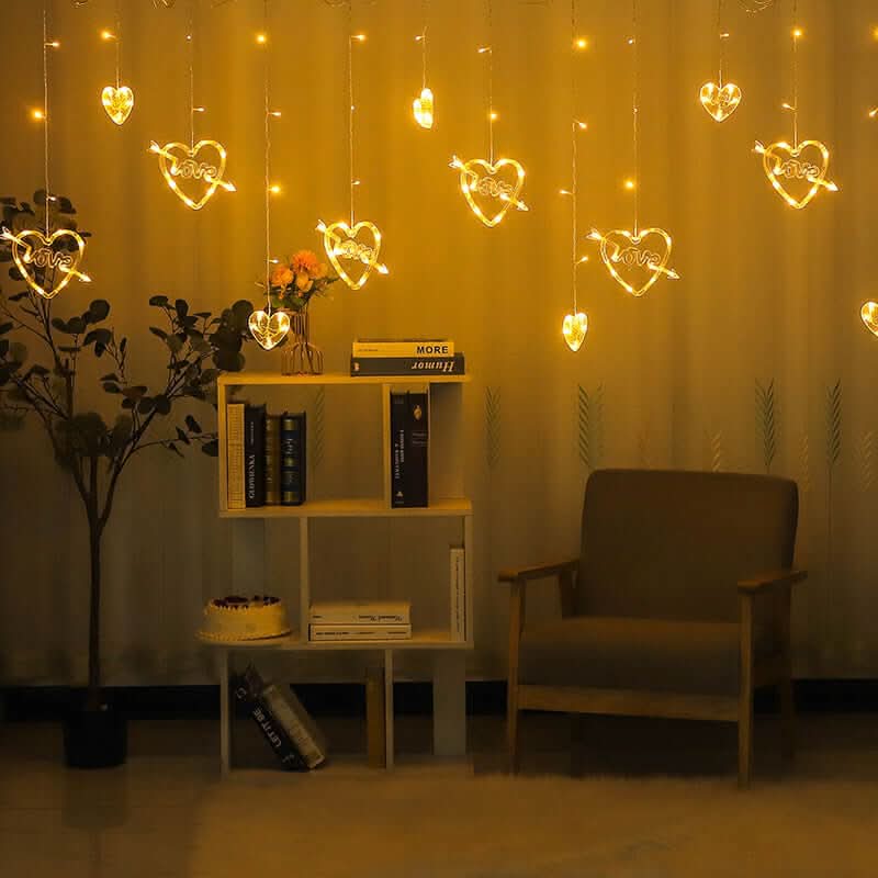 Rideau lumineux LED “Love” – Décoration romantique pour chambre et fêtes