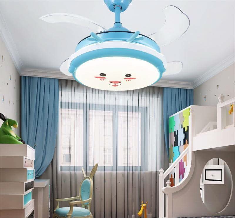 Ventilateur de Plafond pour Enfant avec Lumière
