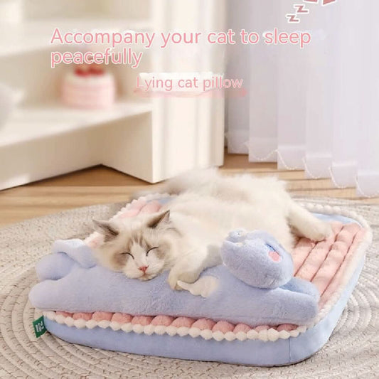 Tapis en Velours Personnalisé pour Chat