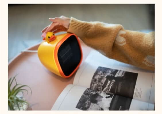 Mini Chauffage Électrique Canard Jaune