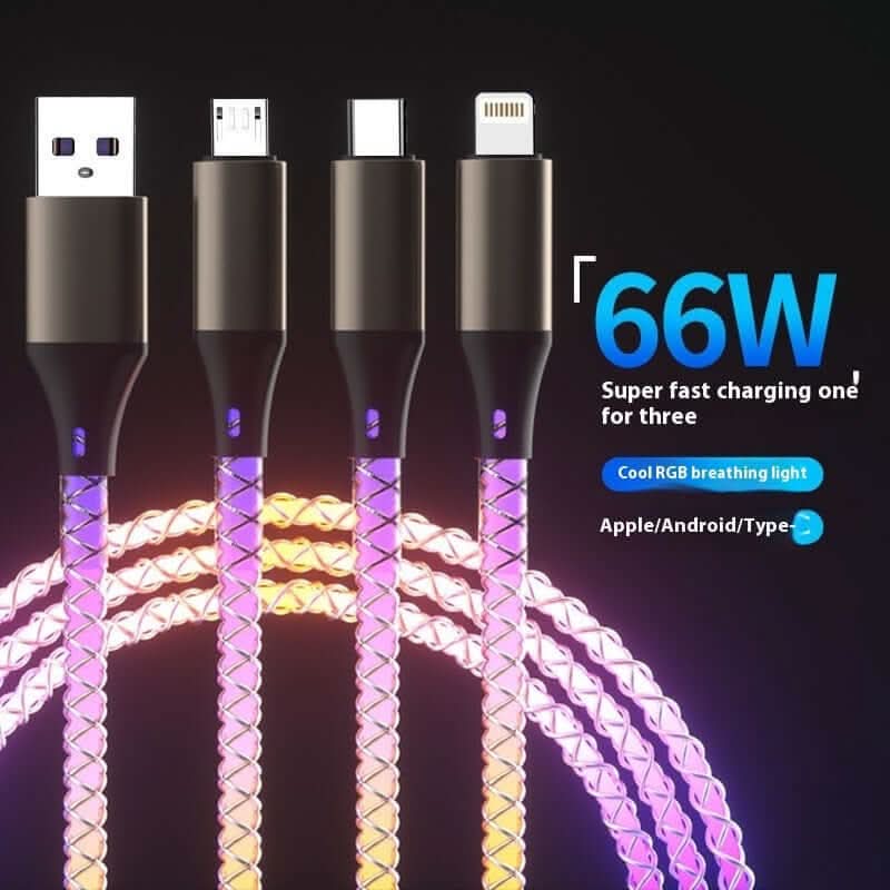Câble USB-C lumineux RGB