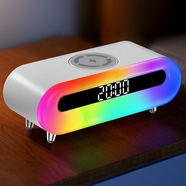 Enceinte Bluetooth Multifonctionnelle – Recharge Sans Fil pour Chambre & Maison