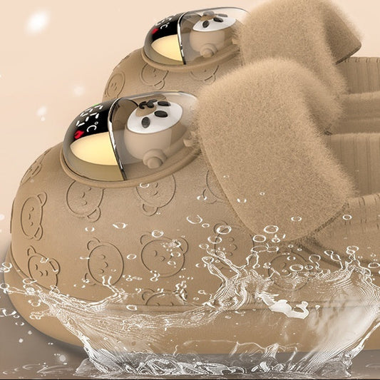 Chaussures chauffantes rechargeables – électrothermiques, mixte, semelle antidérapante, confort hivernal intérieur