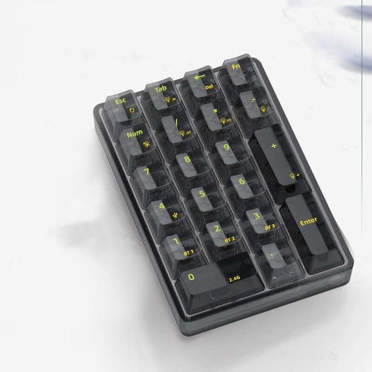 Fashionable Wireless Three-mode Transparent Numeric Keypad