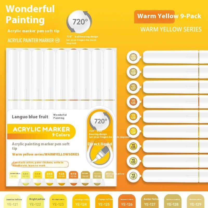 Marqueur acrylique à tête souple