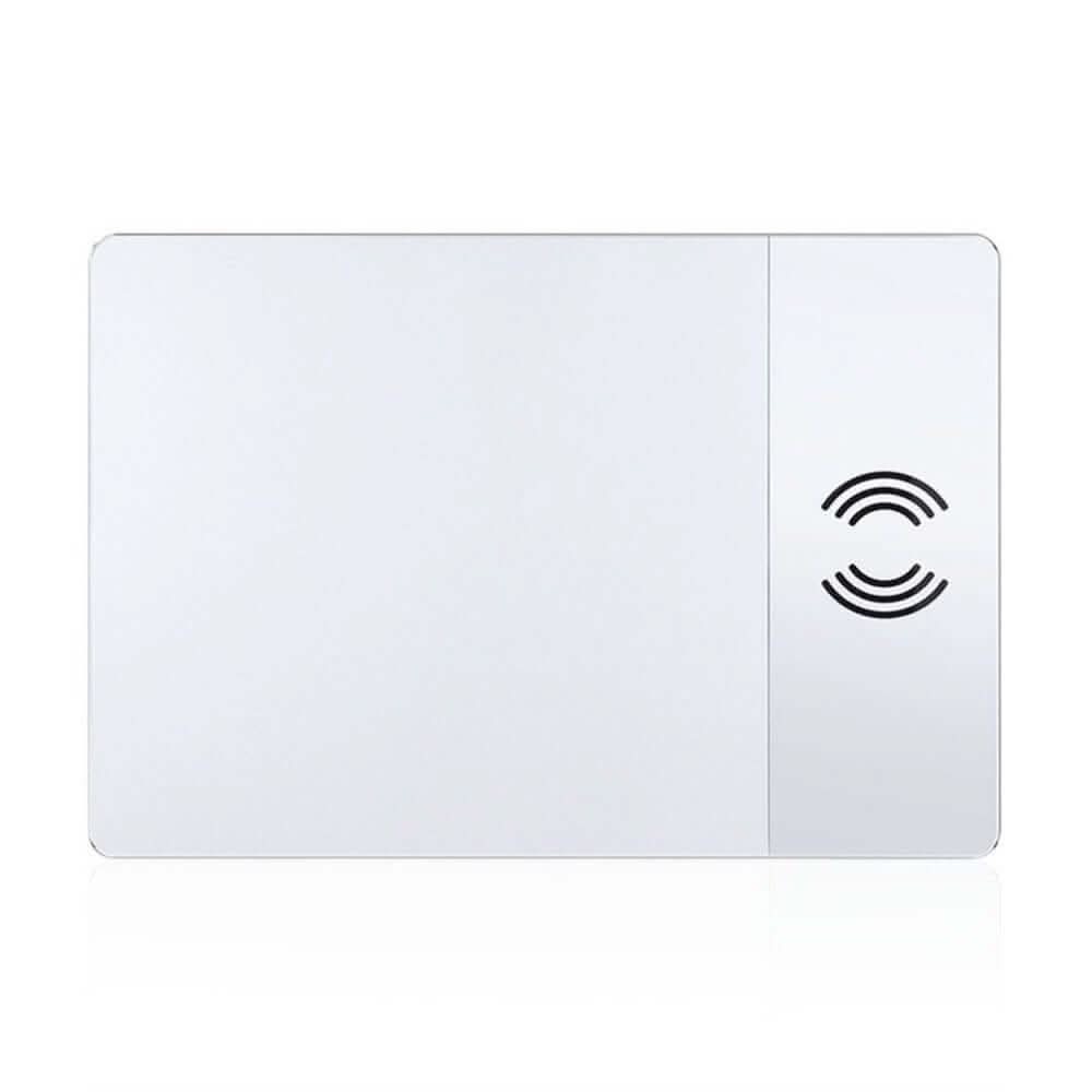 Tapis de souris en aluminium avec chargeur sans fil