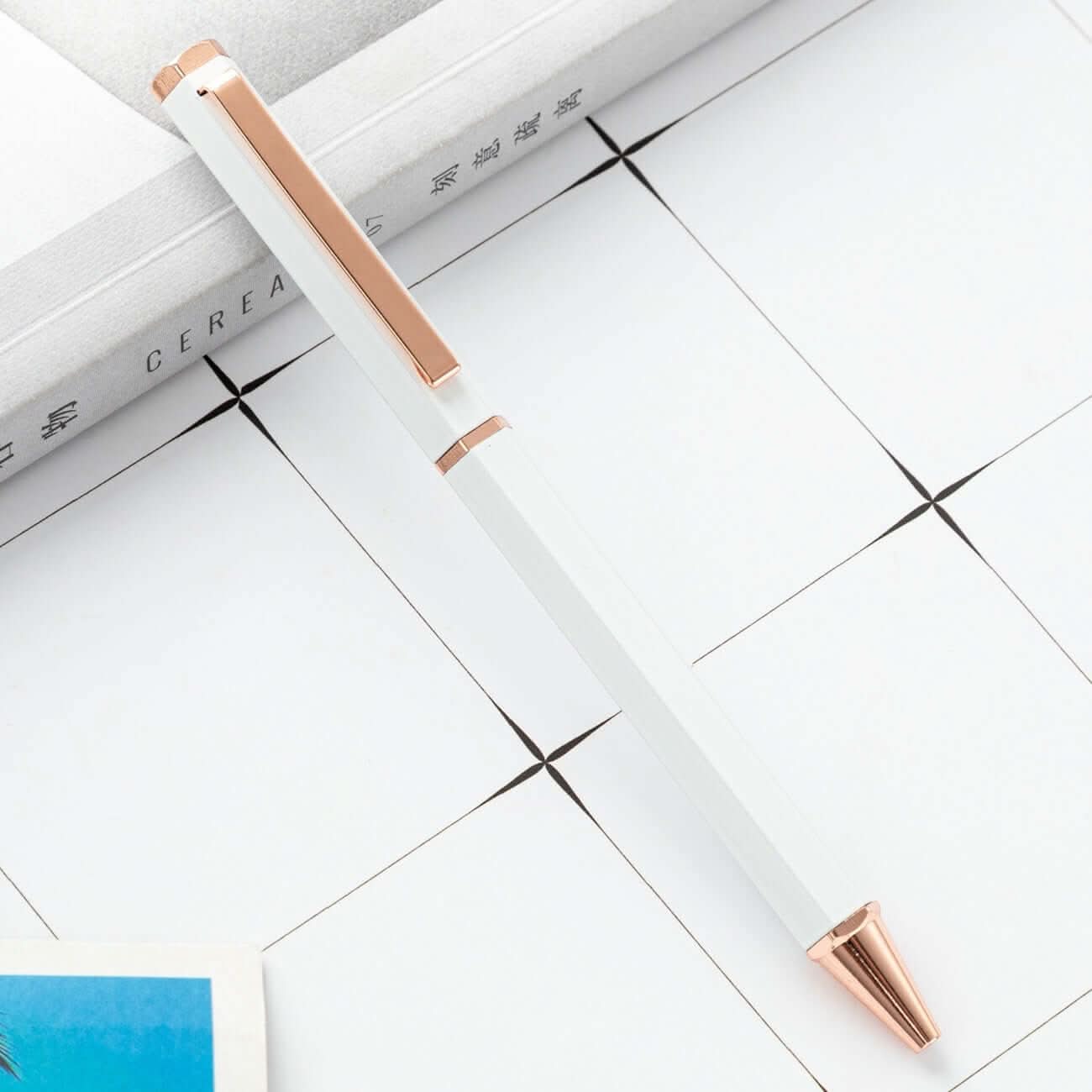 Stylo à Bille Métallique Hexagonal