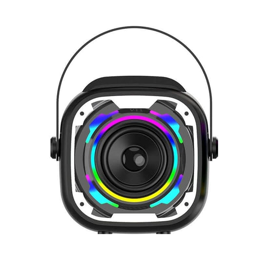 Enceinte Bluetooth Karaoké Rechargeable – Microphone & LED Festives