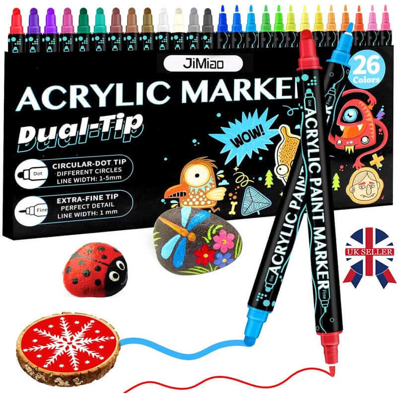 Set of 26 acrylic paint markers