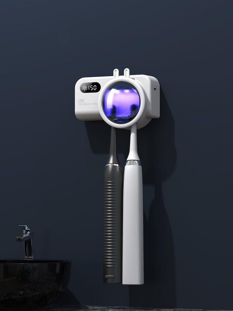 Two-person UV Toothbrush Disinfection Storage Rack Storage