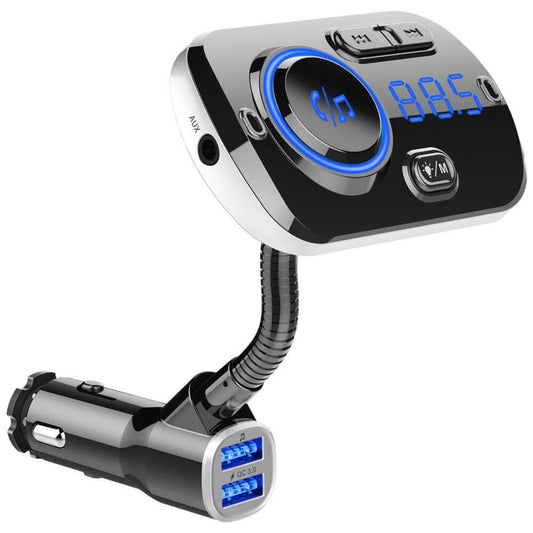 Lecteur MP3 voiture BC49AQ – Bluetooth, FM, USB, LED, appels mains libres, Les Visionnaires