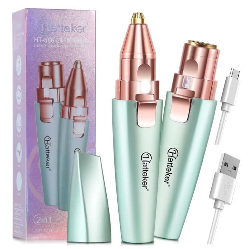 Rasoir électrique 2-en-1 pour femmes