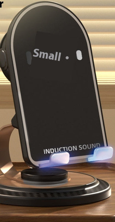 Support de téléphone multifonction pliable – audio intégré, bureau, design compact