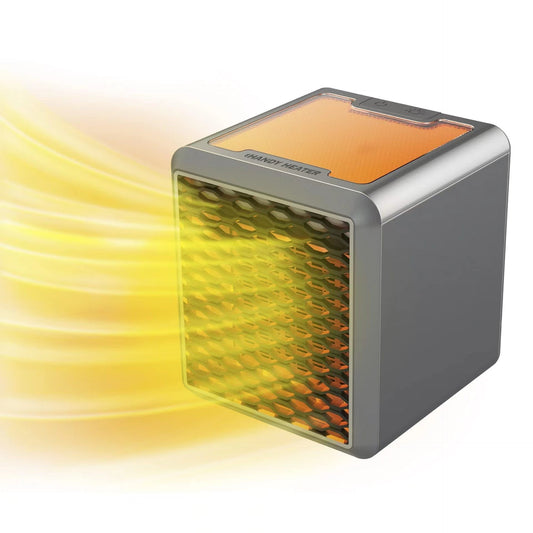 Chauffage carré coloré – souffleur d’air chaud portable, 3 vitesses de ventilation