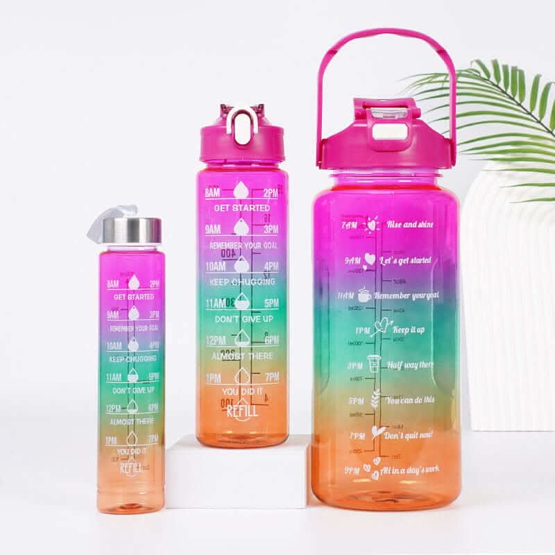 3-in-1 Sports Water Bottle Set