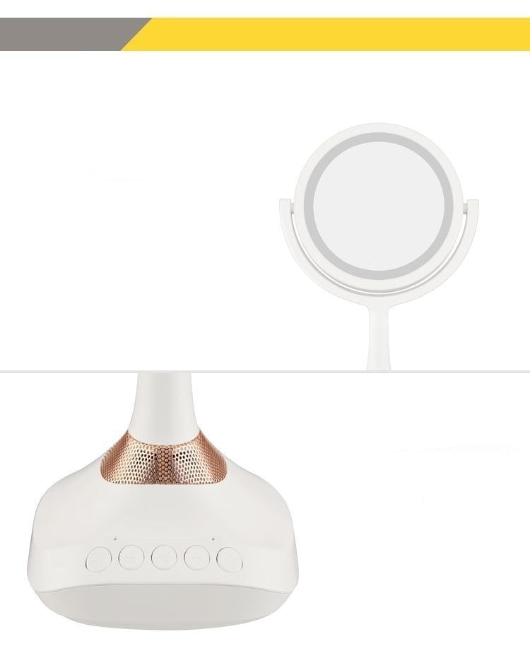 Miroir cosmétique double face – grossissant, rotation 360°, format bureau, surface HD