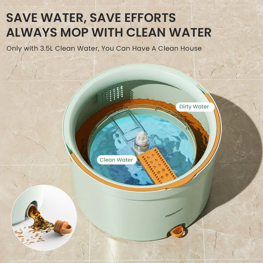 Balai rotatif plat mains libres