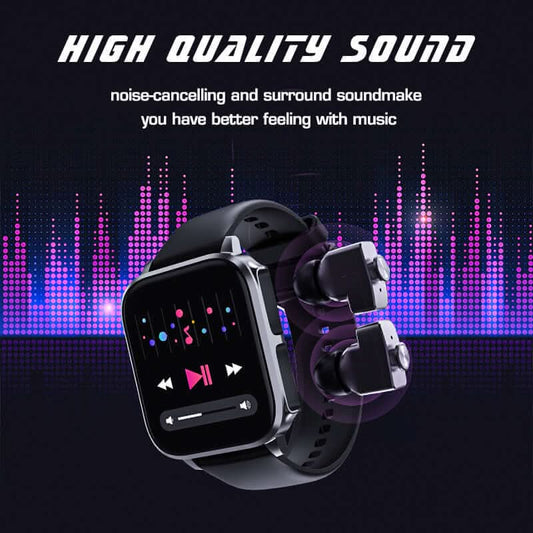 ⌚ Montre Connectée 2-en-1 avec Écouteurs Bluetooth