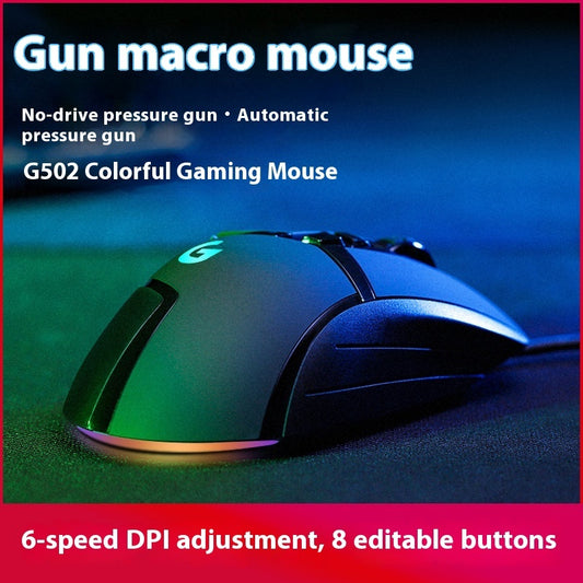Souris filaire gaming G502 – capteur HERO 25K, 11 boutons