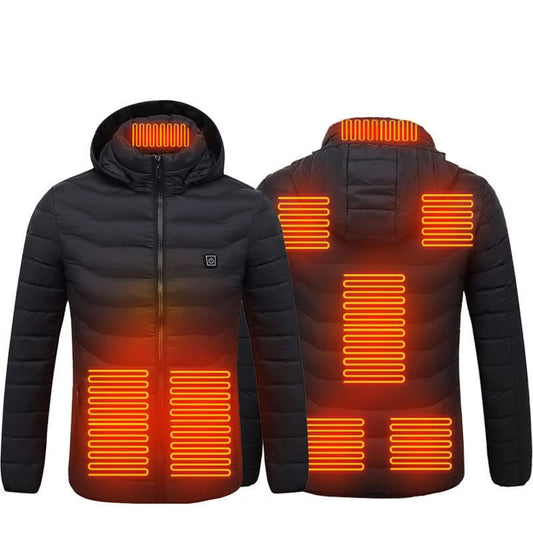 Veste chauffante homme – 8 zones intelligentes, isolation thermique