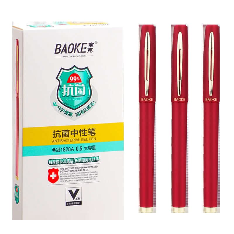 Stylo Baoke Antibactérien à Encre Aqueuse