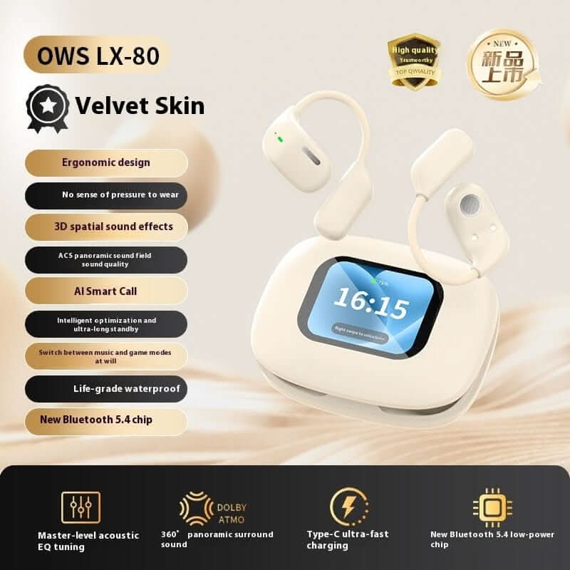 Casque Bluetooth LX80 à écran tactile